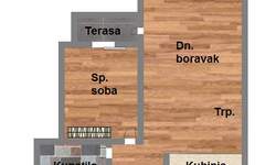 Dvosoban stan, Novi Sad, Telep, prodaja, 45m2, 102540e, id964485